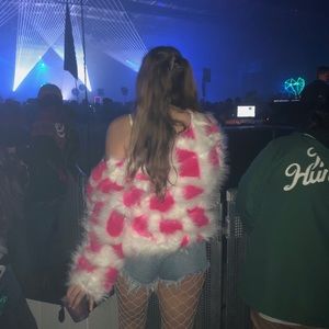 Dolls kill cropped fur coat